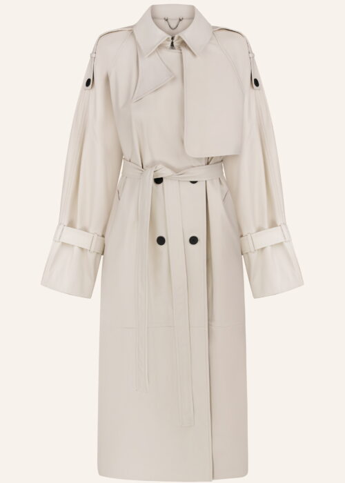 Leather coat