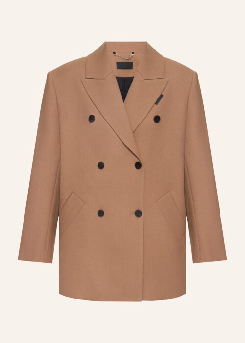 Short wool coat bej