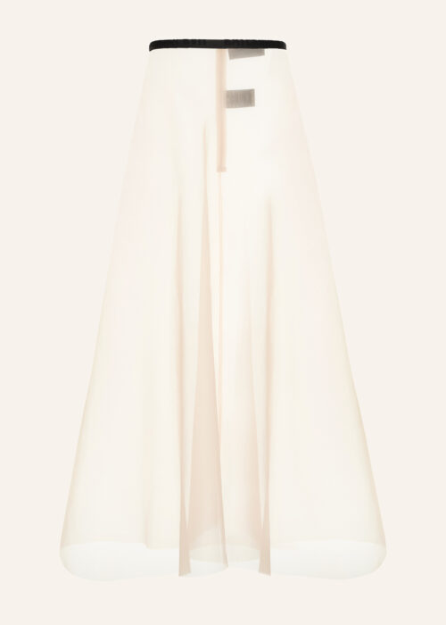 Silk skirt bej