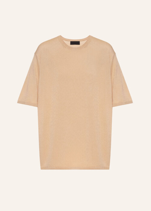 Knitted t-shirt bej