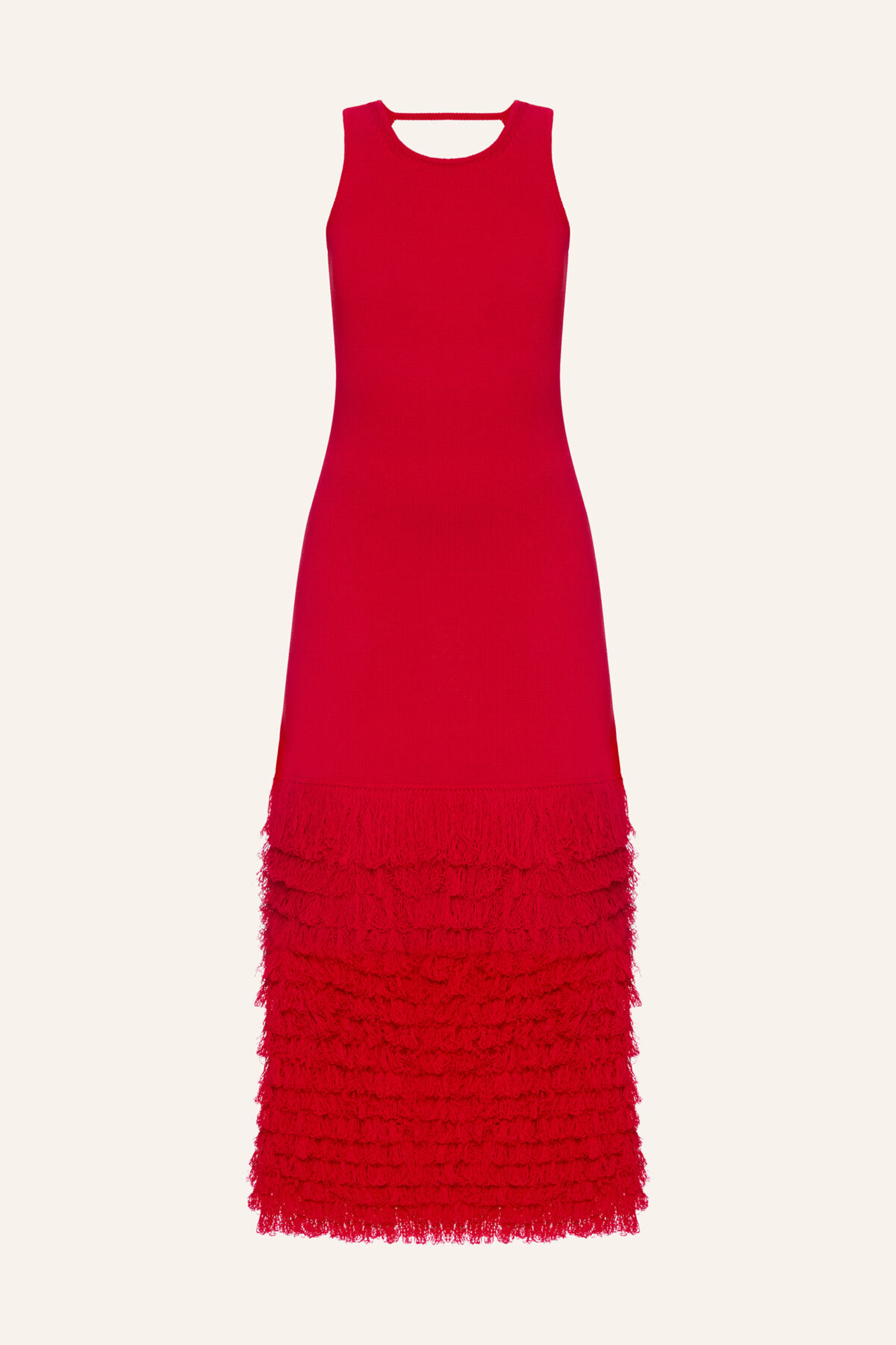 Knitted dress red Knitted dress red