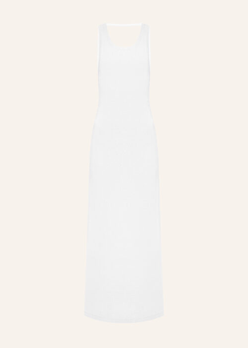 Knitted dress white