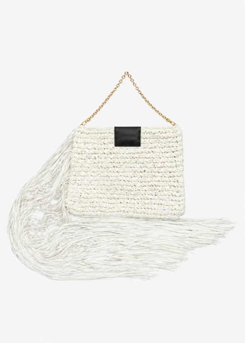 Handmade white bag