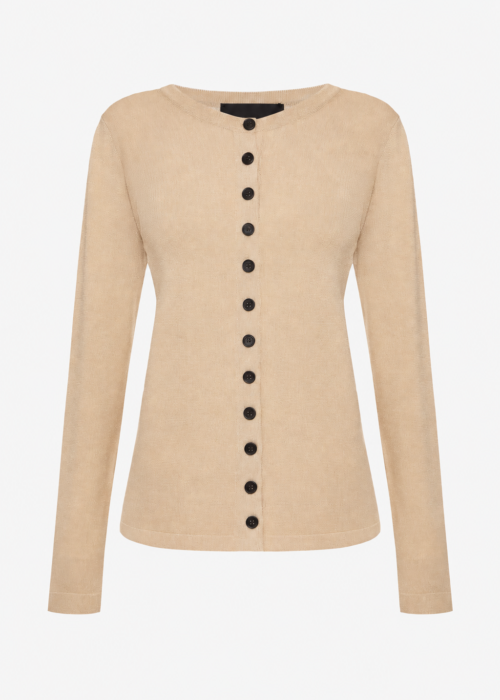 Bej knitted cardigan