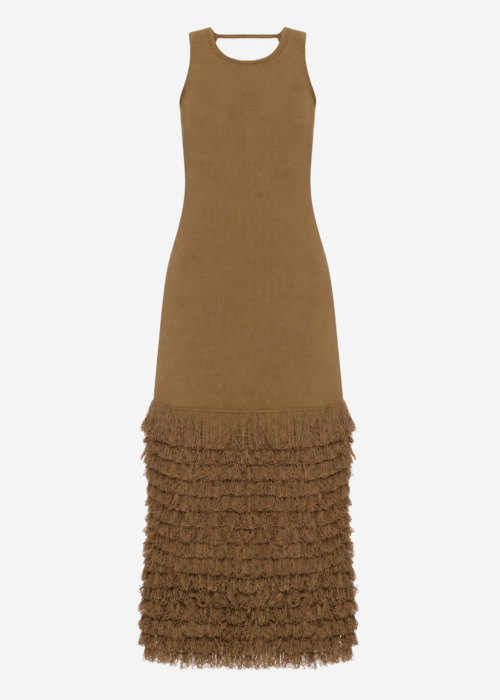 Knitted dress bej