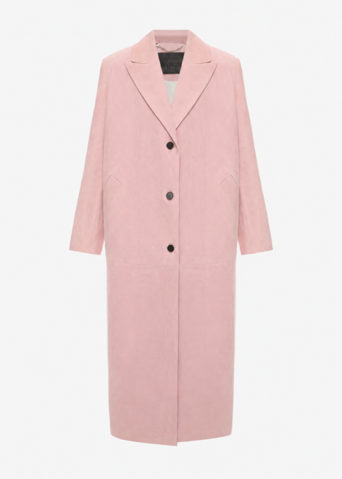 Leather coat pink