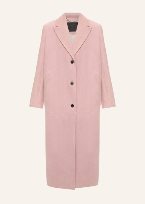 Leather coat pink