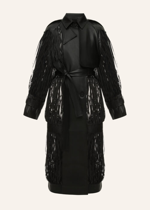 Leather coat
