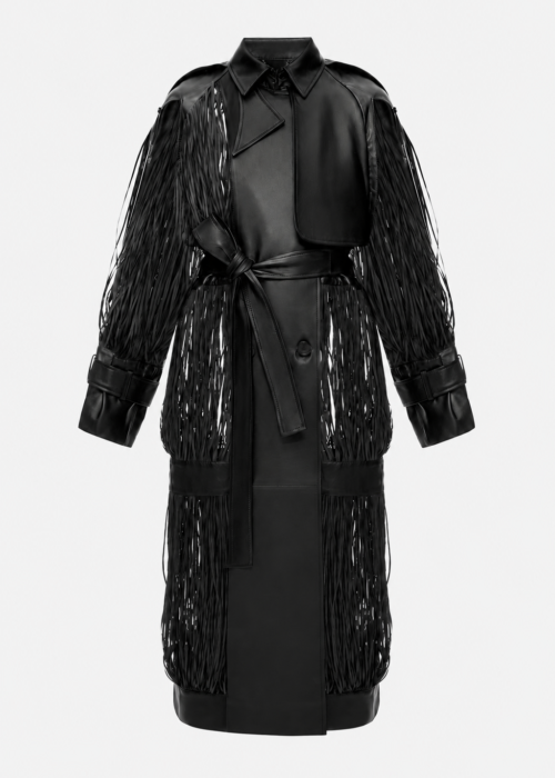 Leather coat