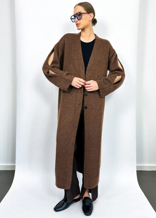 Long cardigan brown