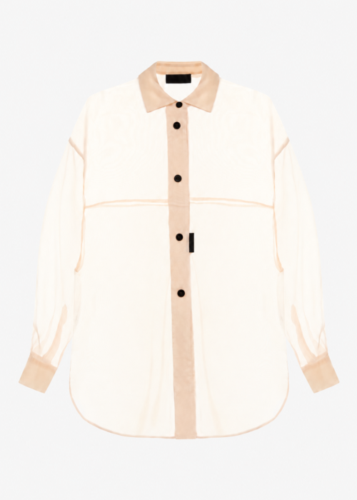 Silk shirt bej