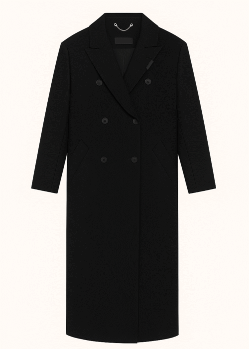 Long wool coat black
