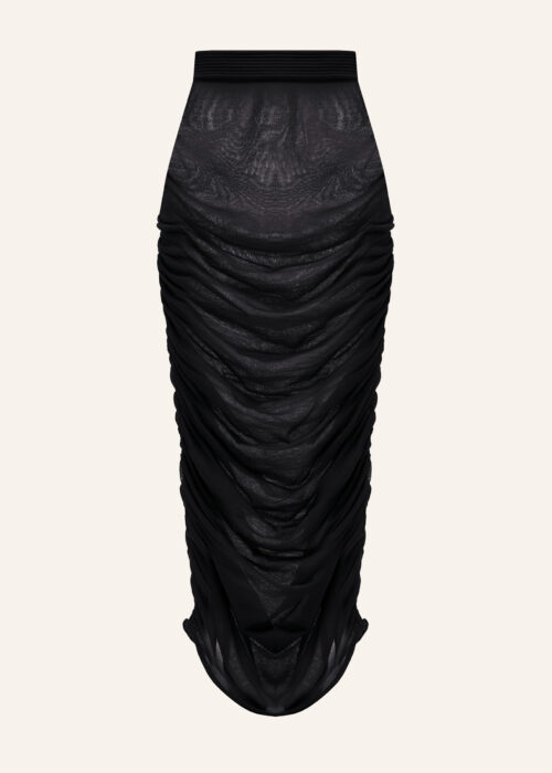 Knitted skirt black