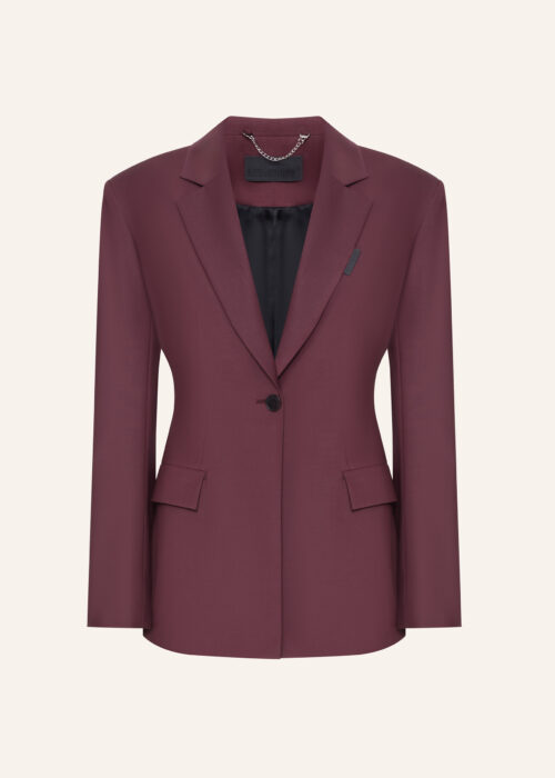 Wool burgundy jacket