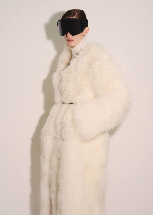 Long fur coat