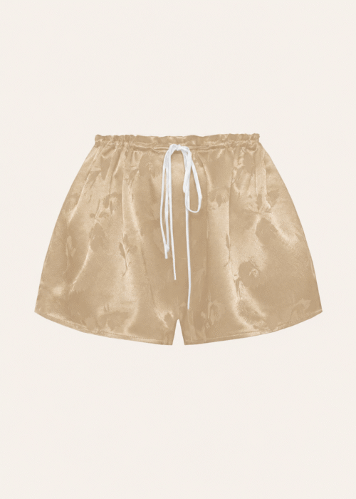 Viscose bej shorts