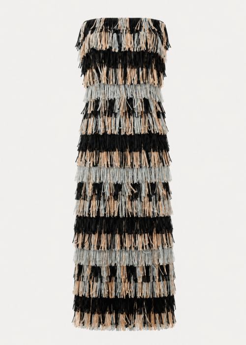 Wool grey/bej dress