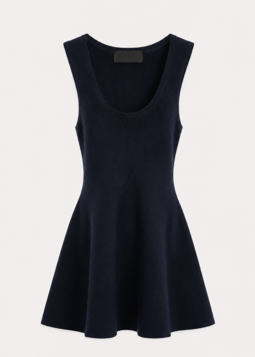 Dark blue viscose top