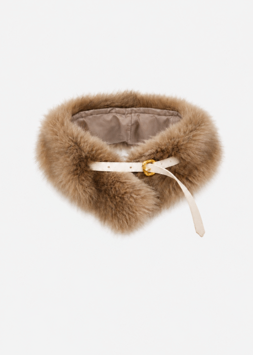 Brown belt fur