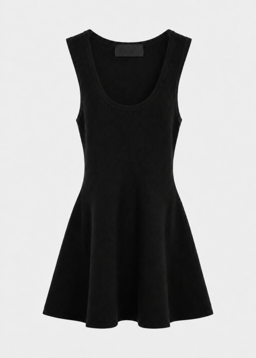 Black viscose top